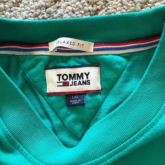 Tommy Hilfiger Teal Relaxed Fit Tee - Picture 3 of 4